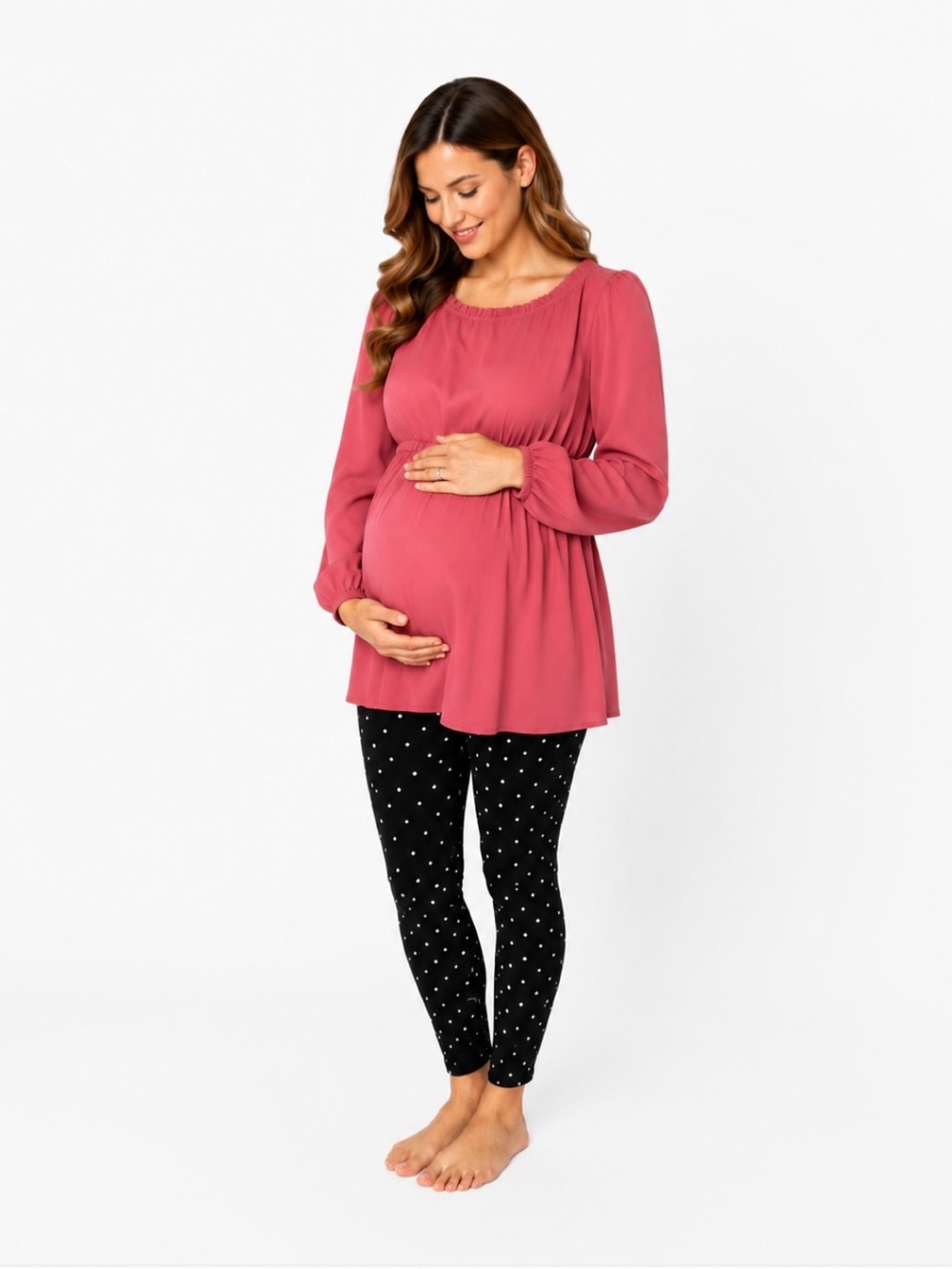 Isabel Babydoll Maternity Top Size XS NWT
